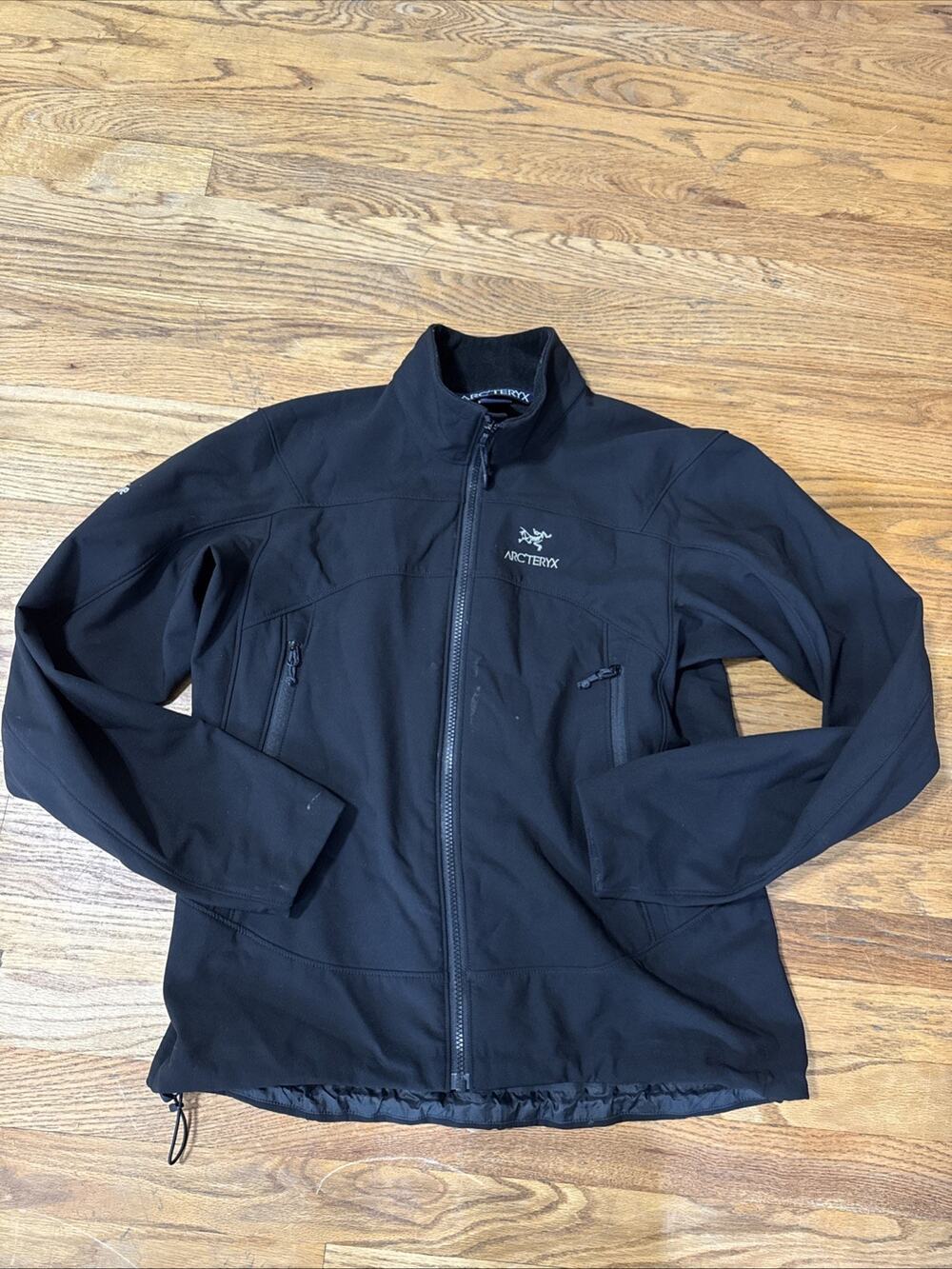 Vintage Arc’teryx Women’s L Black Softshell Fleece Jacket Y2K Gorpcore Outdoor